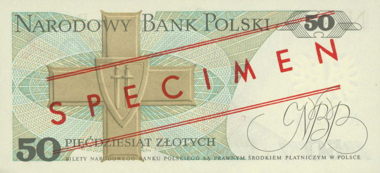 Back of Poland p142s2: 50 Zlotych from 1979
