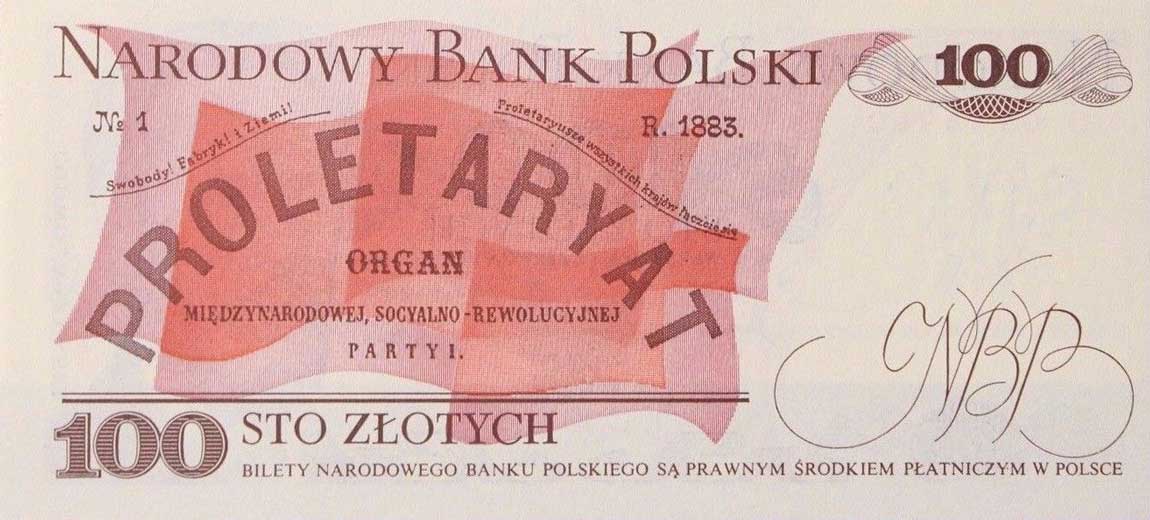 Back of Poland p143d: 100 Zlotych from 1982