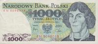 p146c from Poland: 1000 Zlotych from 1982