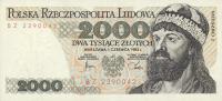 Gallery image for Poland p147c: 2000 Zlotych from 1982