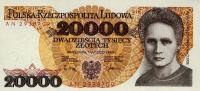 p152a from Poland: 20000 Zlotych from 1989