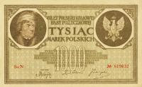 p22b from Poland: 1000 Marek from 1919