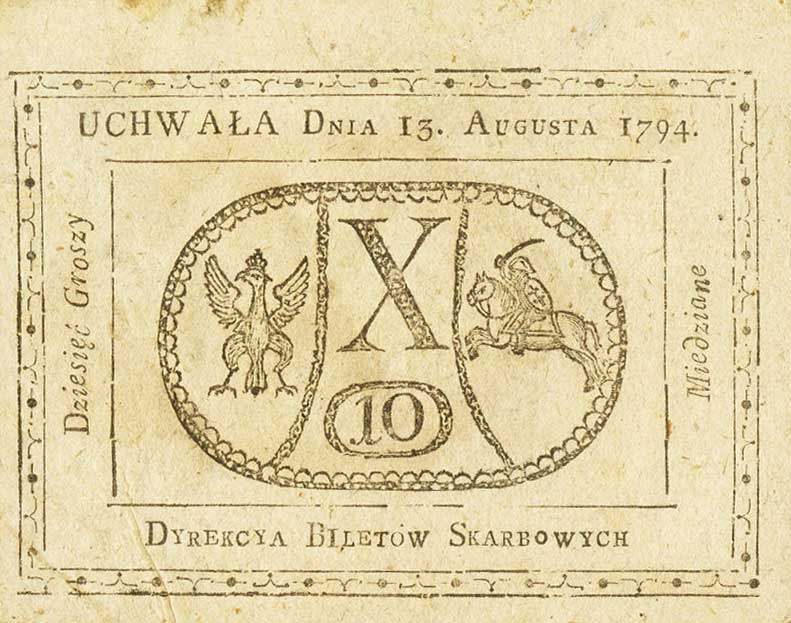 Front of Poland pA9: 10 Groszy from 1794