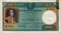 p150a from Portugal: 100 Escudos from 1935