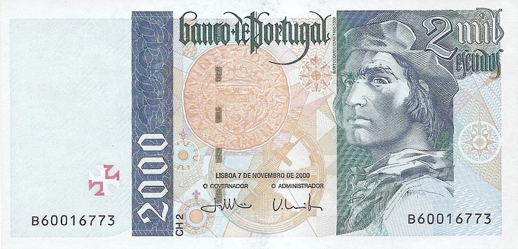 Front of Portugal p189d: 2000 Escudos from 2000