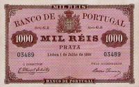p66 from Portugal: 1 Mil Reis from 1891