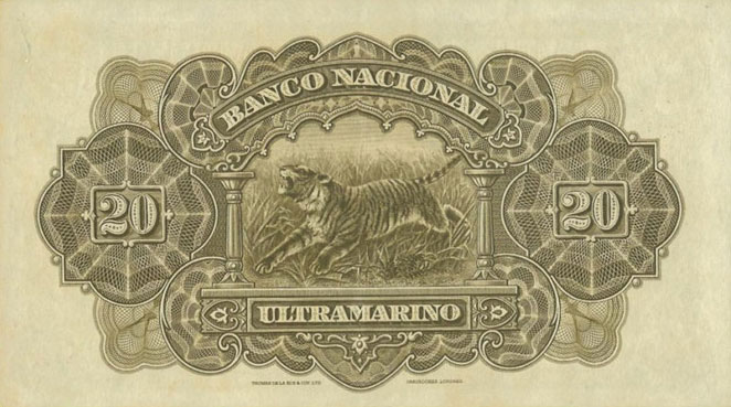 Back of Portuguese India p33a: 20 Rupia from 1938