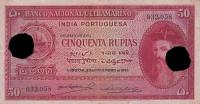 p38x from Portuguese India: 50 Rupia from 1945