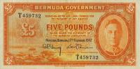 p17a from Bermuda: 5 Pounds from 1947