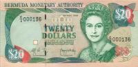 p43b from Bermuda: 20 Dollars from 1999