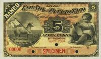 Gallery image for Puerto Rico p14s: 5 Pesos