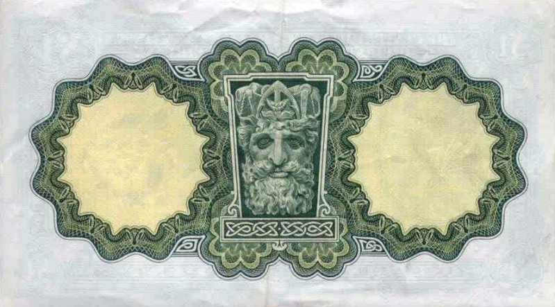 Back of Ireland, Republic of p64b: 1 Pound from 1969