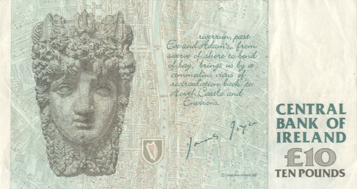 Back of Ireland, Republic of p76b: 10 Pounds from 1995