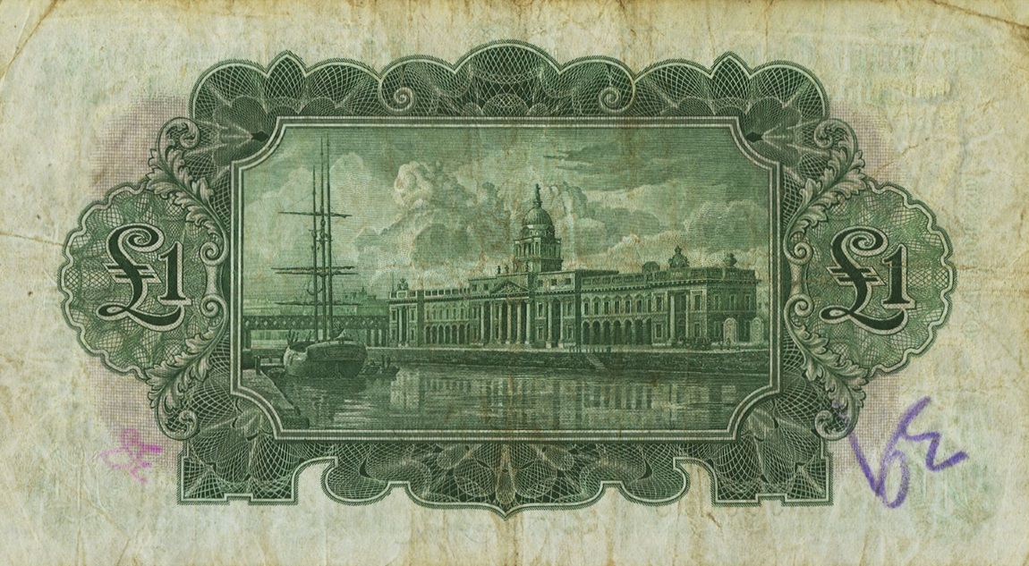 Back of Ireland, Republic of p44a: 1 Pound from 1929