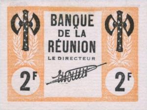 p32 from Reunion: 2 Francs from 1942