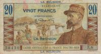 p43a from Reunion: 20 Francs from 1947