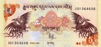 p28a from Bhutan: 5 Ngultrum from 2006