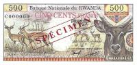 p13s from Rwanda: 500 Francs from 1978