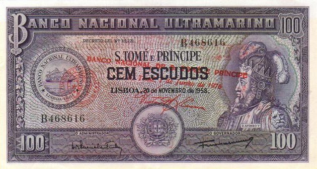 Front of Saint Thomas and Prince p46a: 100 Escudos from 1976