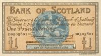 p100a from Scotland: 1 Pound from 1955