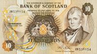 p113cr from Scotland: 10 Pounds from 1981