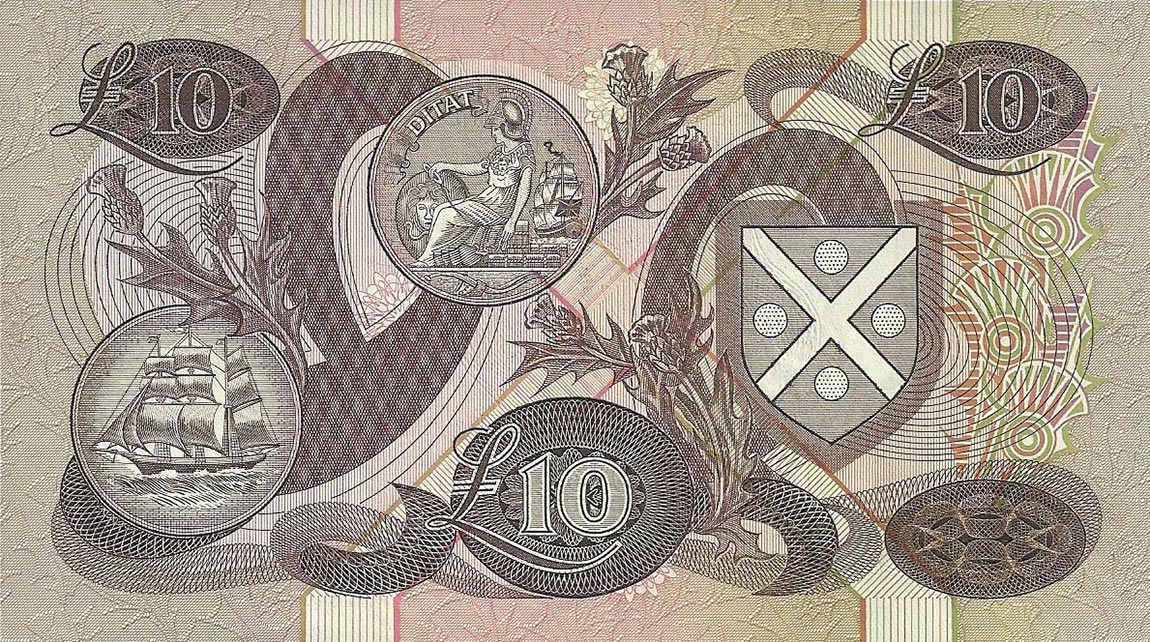 Back of Scotland p113d: 10 Pounds from 1989