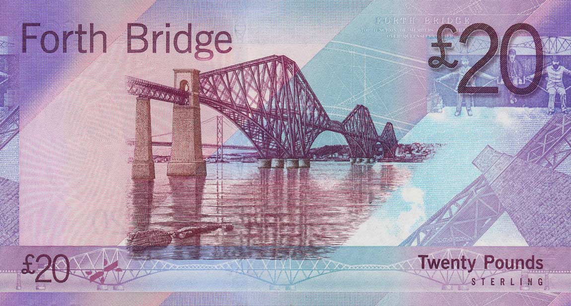 Back of Scotland p126a: 20 Pounds from 2007