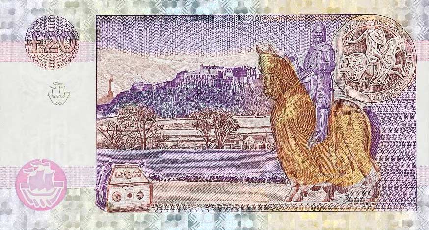 Back of Scotland p221a: 20 Pounds from 1994