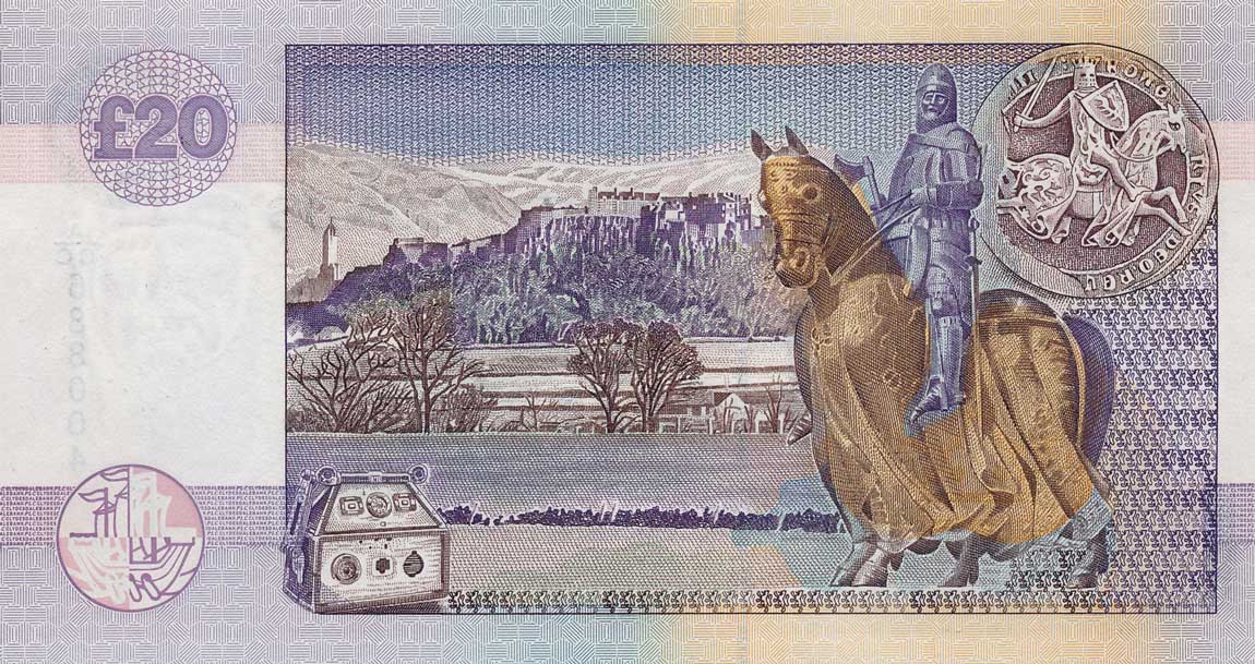 Back of Scotland p228e: 20 Pounds from 2003