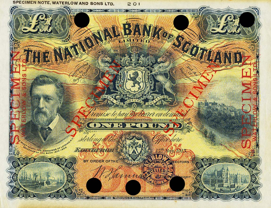 Front of Scotland p248s: 1 Pound from 1919