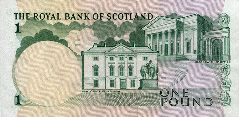 Back of Scotland p327a: 1 Pound from 1967