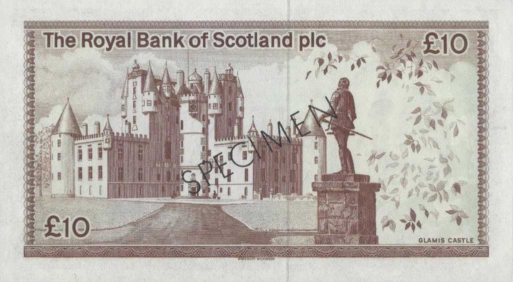 Back of Scotland p343s: 10 Pounds from 1982