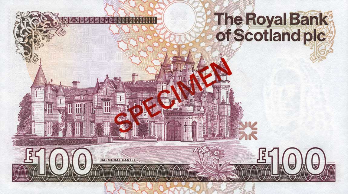 Back of Scotland p350s: 100 Pounds from 1987