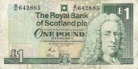 p351b from Scotland: 1 Pound from 1991