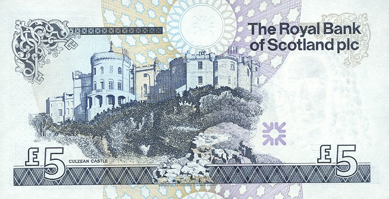 Back of Scotland p352d: 5 Pounds from 2000