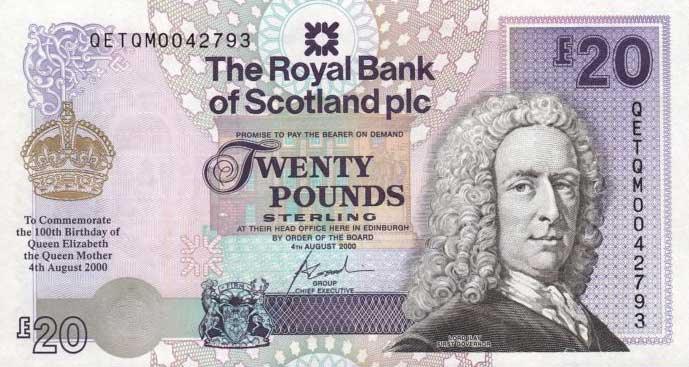 Front of Scotland p361: 20 Pounds from 2000