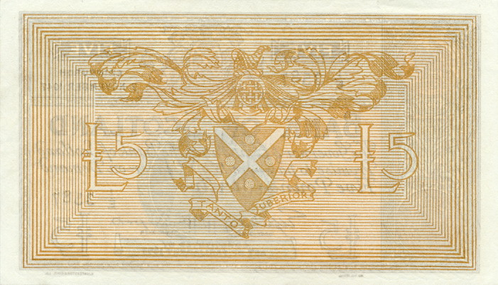 Back of Scotland p97b: 5 Pounds from 1945