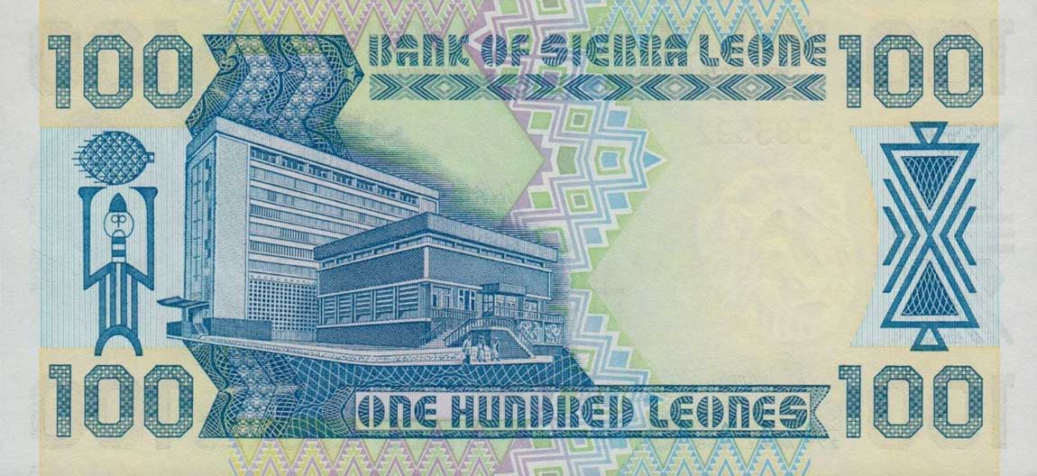 Back of Sierra Leone p18a: 100 Leones from 1988