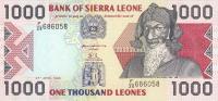 p20b from Sierra Leone: 1000 Leones from 1996