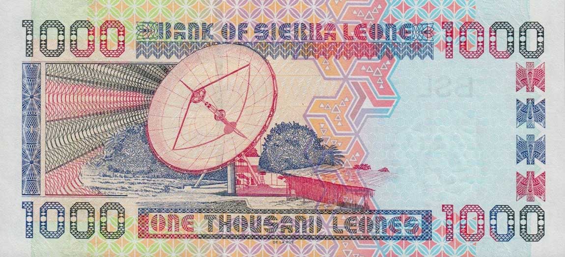Back of Sierra Leone p24b: 1000 Leones from 2003
