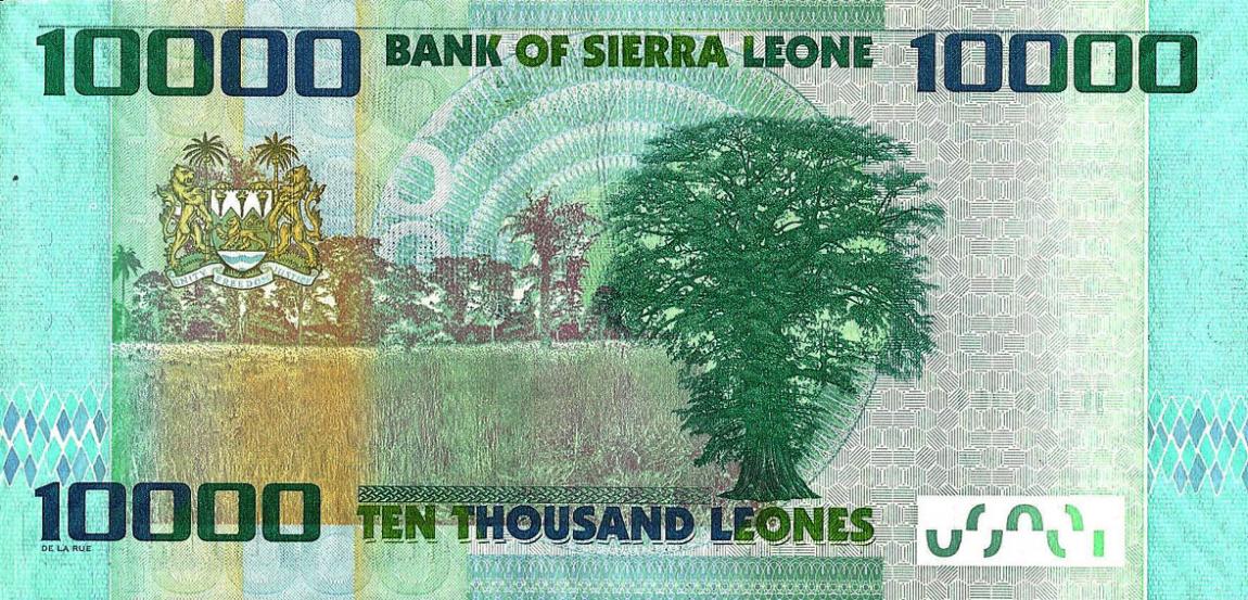 Back of Sierra Leone p33a: 10000 Leones from 2010