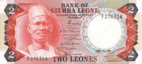 p6a from Sierra Leone: 2 Leones from 1974