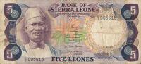 p7b from Sierra Leone: 5 Leones from 1978