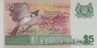 Gallery image for Singapore p10s: 5 Dollars