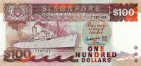 p23a from Singapore: 100 Dollars from 1985