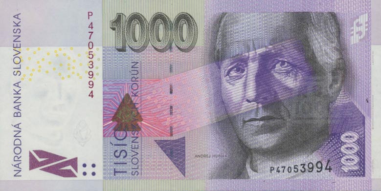 Front of Slovakia p42a: 1000 Korun from 2002