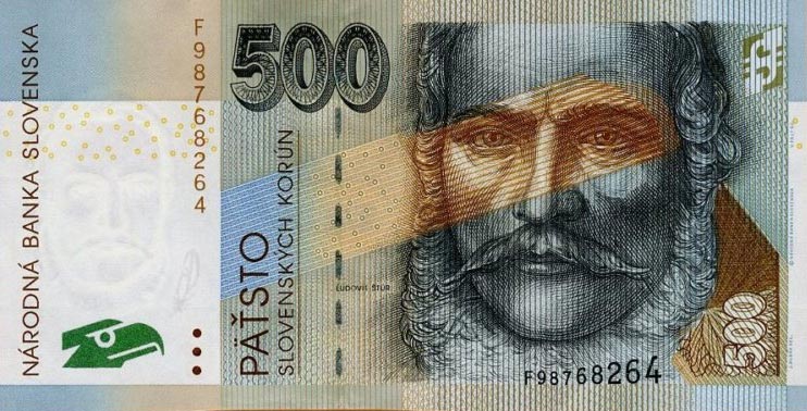 Front of Slovakia p46a: 500 Korun from 2006