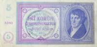 p2a from Bohemia and Moravia: 5 Korun from 1939