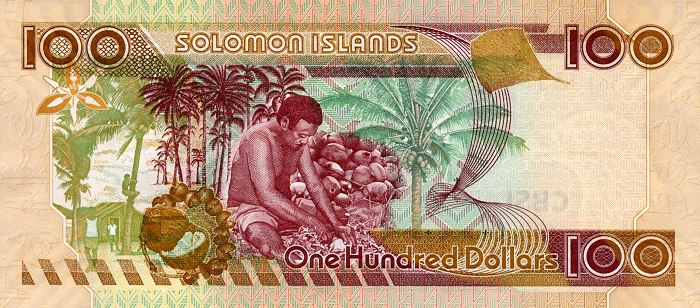 Back of Solomon Islands p30a: 100 Dollars from 2006