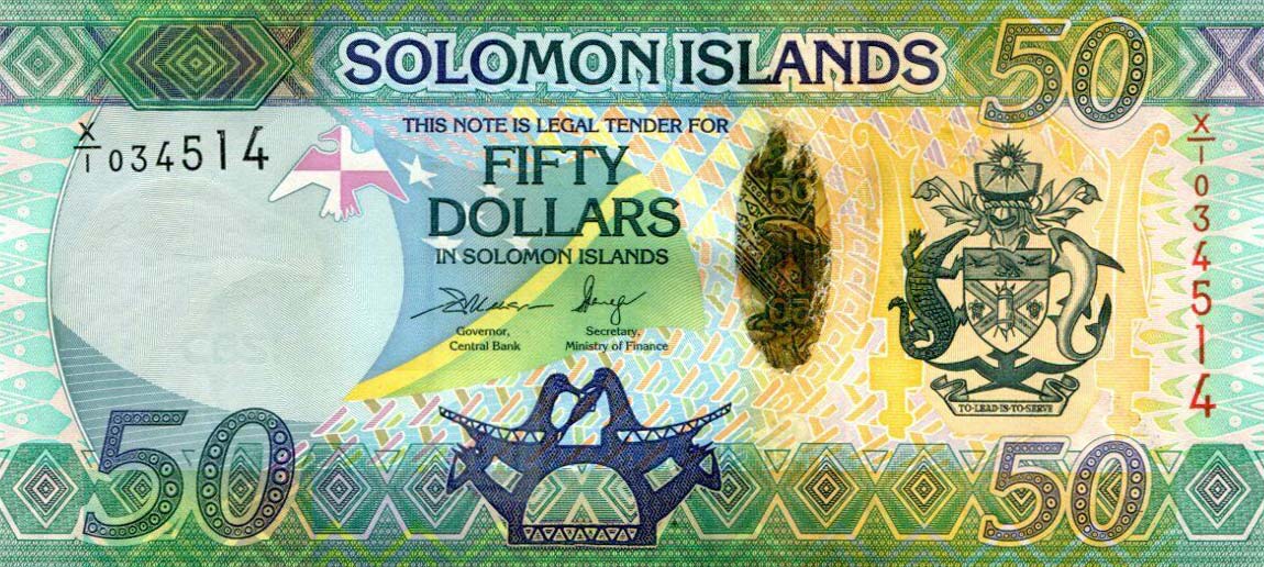 Front of Solomon Islands p35r: 50 Dollars from 2013
